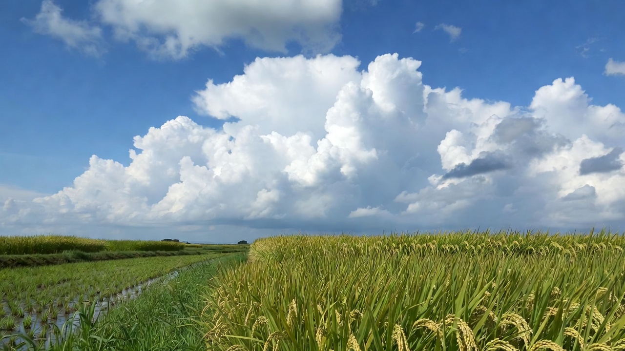 夏の山形の田園風景