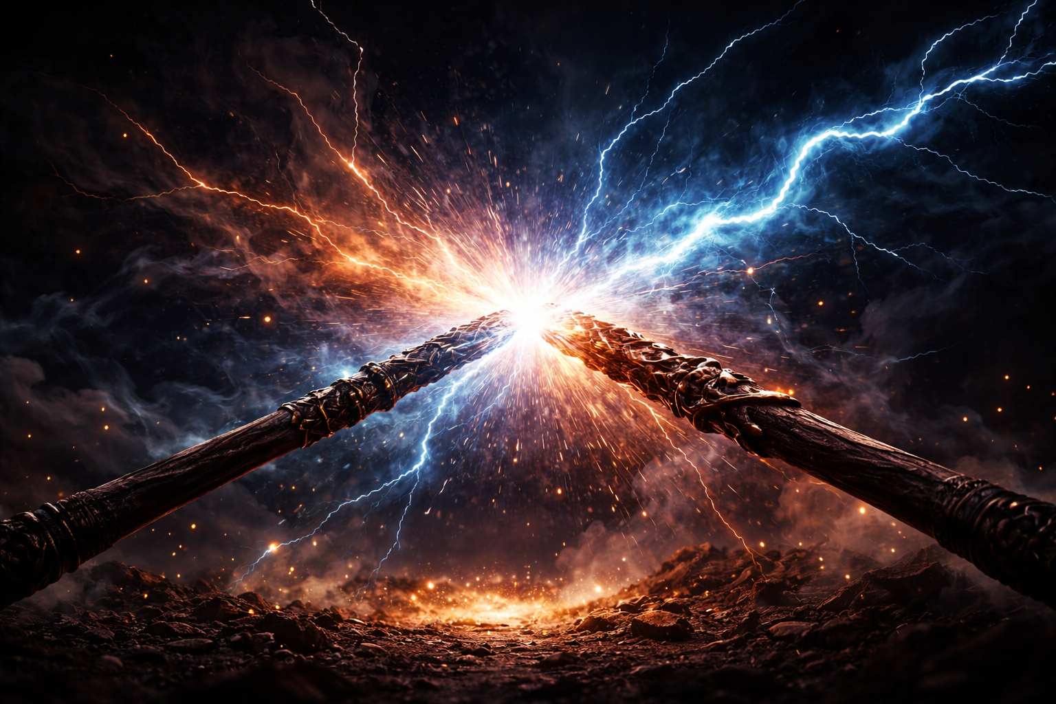 魔法の杖の衝突