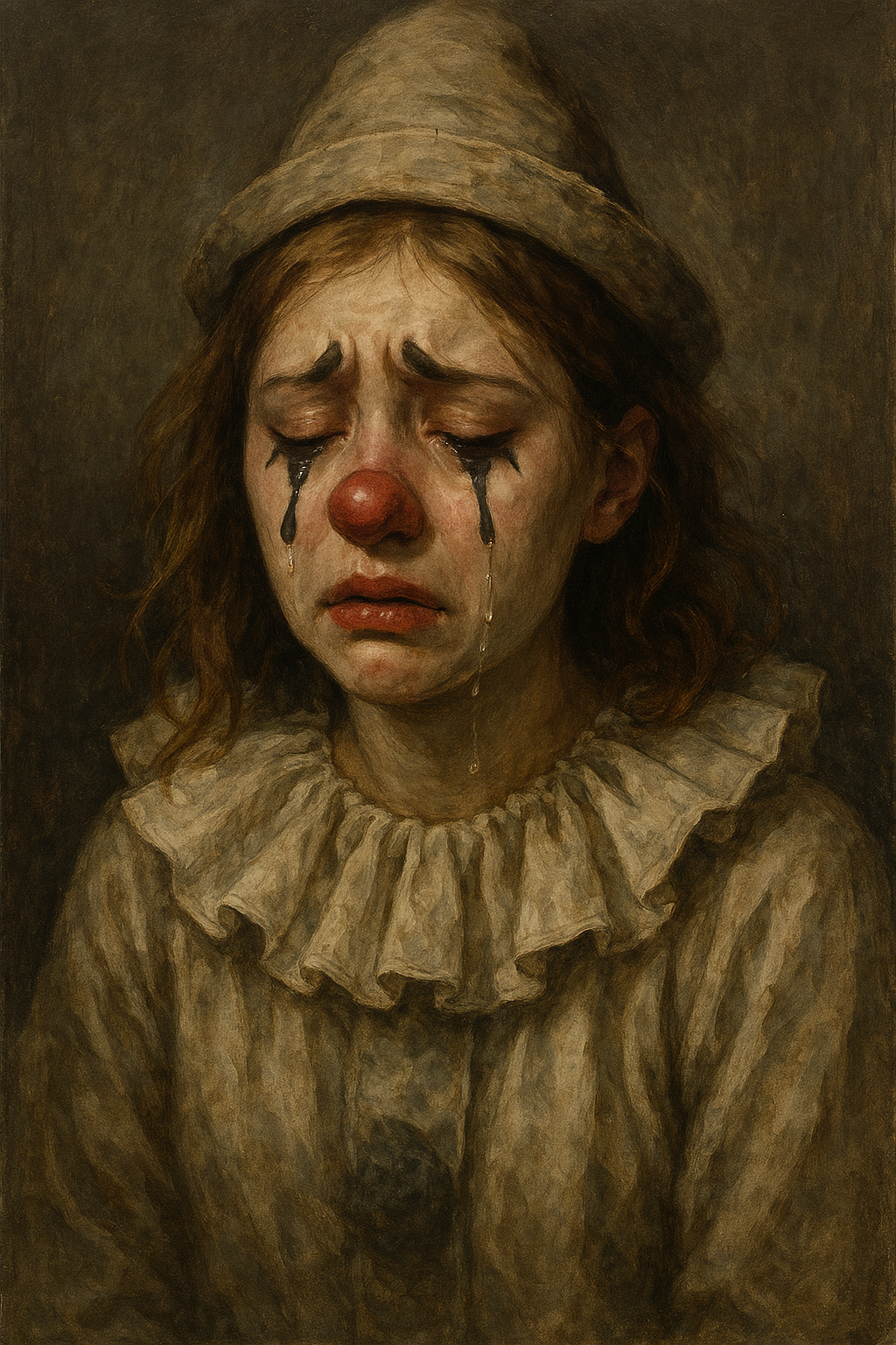 泣いているピエロ