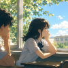 教室の日差しと共に